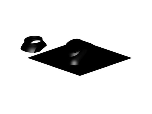 ALMEVA KIEGÉSZÍTŐ FERDE TETŐ BORÍTÁS 25°-45° UNI  60/100 - 80/125 FEKETE