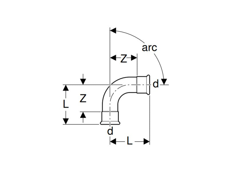 GEBERIT MAPRESS 54/90° BB KÖNYÖK