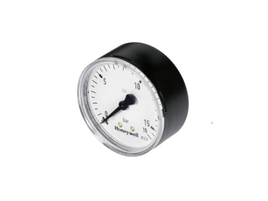 HONEYWELL MANOMÉTER 63MM-ES 1/4" KM, HÁTSÓ CSATLAKOZÁSÚ