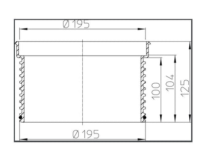 HL 620 MAGASÍTÓ ELEM 140X D 195 MM
