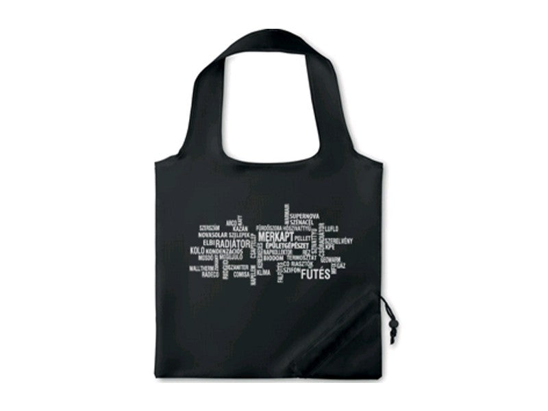 AJÁNDÉKTÁRGY TÁSKA, ÖSSZECSUKHATÓ, FEKETE - MERKAPT