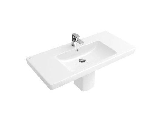 VILLEROY & BOCH SUBWAY 2.0 BEÉPÍTHETŐ MOSDÓ, SZÖGLETES, 100X47, TÚLFOLYÓVAL
