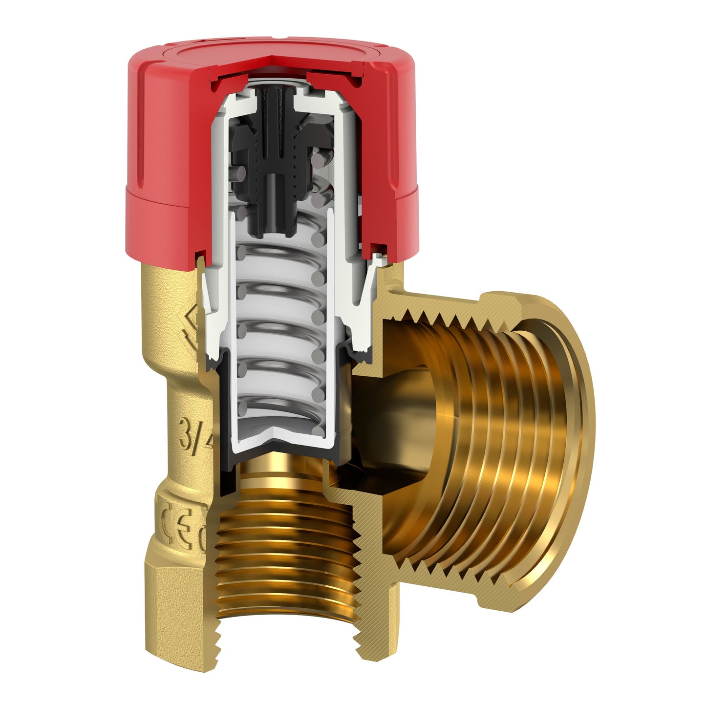 FLAMCO PRESCOR 3/4"X3/4" BIZTONSÁGI SZELEP 2,5 BAR