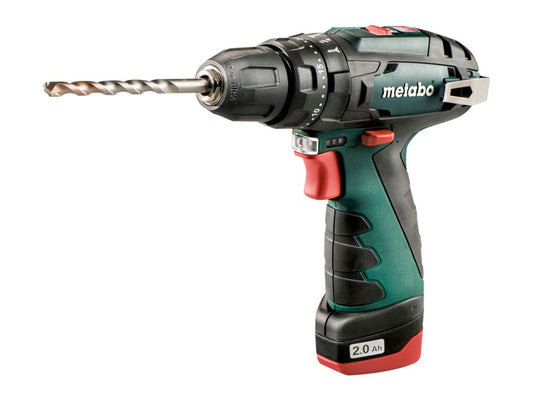 METABO ÜTVEFÚRÓ-CSAVARBEHAJTÓ, POWERMAXX SB BASIC, AKKUS 2X12V 2,0AH, TÖLTŐ LC 40, MŰANYAG TÁSKA