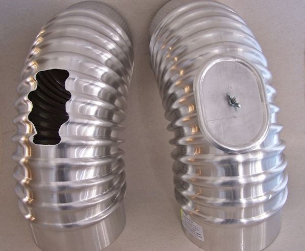 132/90° ALU KÖNYÖK TISZTÍTÓ NYÍLÁSSAL