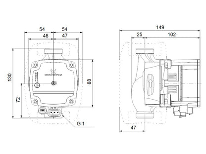 GRUNDFOS ALPHA1 L 15-40 130 1X230V 50HZ