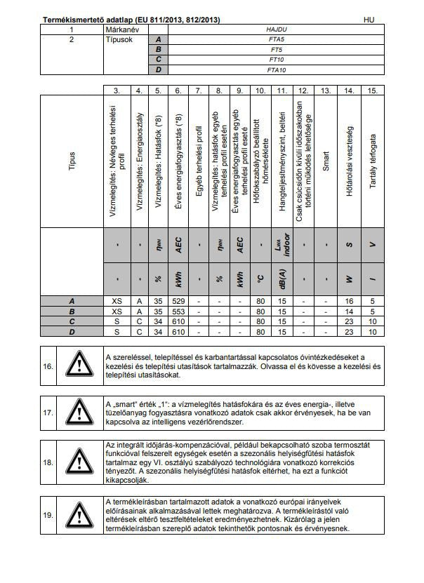 HAJDU FT 5, NYÍLT RENDSZERŰ VÍZMELEGÍTŐ, FELSŐS + CSAPTELEP