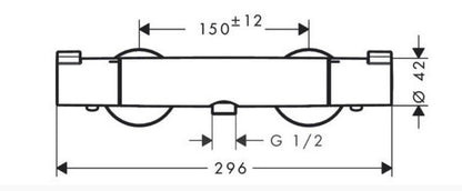 HANSGROHE ECOSTAT 1001 ZUHANYCSAPTELEP TERMOSZTÁTOS