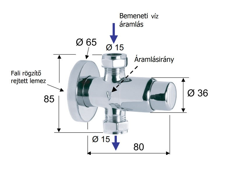 TEMPOR ZUHANYCSAPTELEP FALON KÍVÜLI - NYOMÓGOMBOS REMER