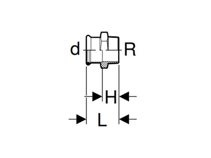 GEBERIT MAPRESS 28X5/4" KM ÁTMENETI IDOM